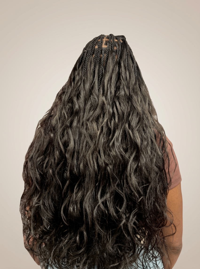 Coiffure pique lâché — plan rapproché racines pique